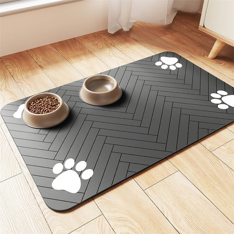 Anti-slip diatom mud dog MATS, feeding dirt-resistant pet meal MATS, and customible fence MATS