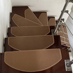 Solid wood staircase carpet, step mat, glue-free self-adhesive self-sticking, anti-slip tile step foot mat