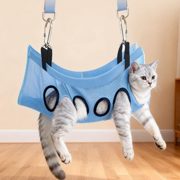 New pet anti-scratch and anti-biting, detachable pet grooming hammock, all dog and cat nail c, bath table, fixed wonder