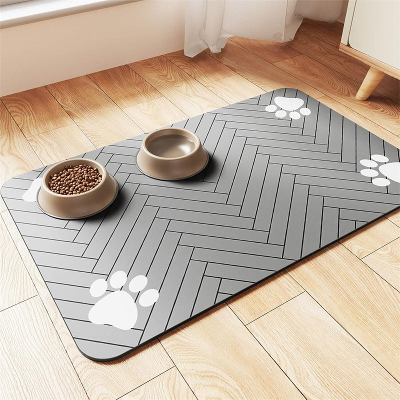 Anti-slip diatom mud dog MATS, feeding dirt-resistant pet meal MATS, and customible fence MATS