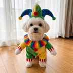 Maltese in the Jolly Jester Costume