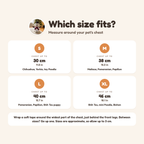 Snuggly Snowman Costume size guide from S to XL by chest